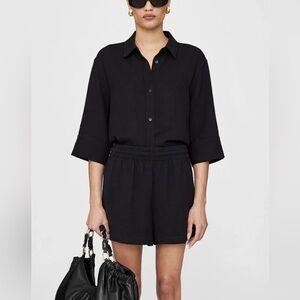 Anine Bing Black Shorts
